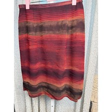 Vintage 80s Bentley Arbuckle Gallery Stripe Pencil Skirt Size 6 Made in USA