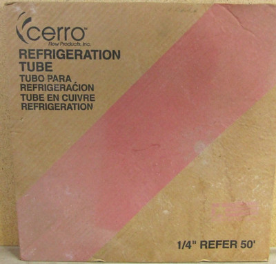 NEW CERRO USA 1/4'' REFRIGERATION REFER 50' FEET COPPER TUBE