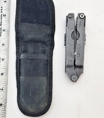 Vintage Gerber Black Oxide Multi-Plier Multi-Tool Blunt Nose 5142721/5142844 USA