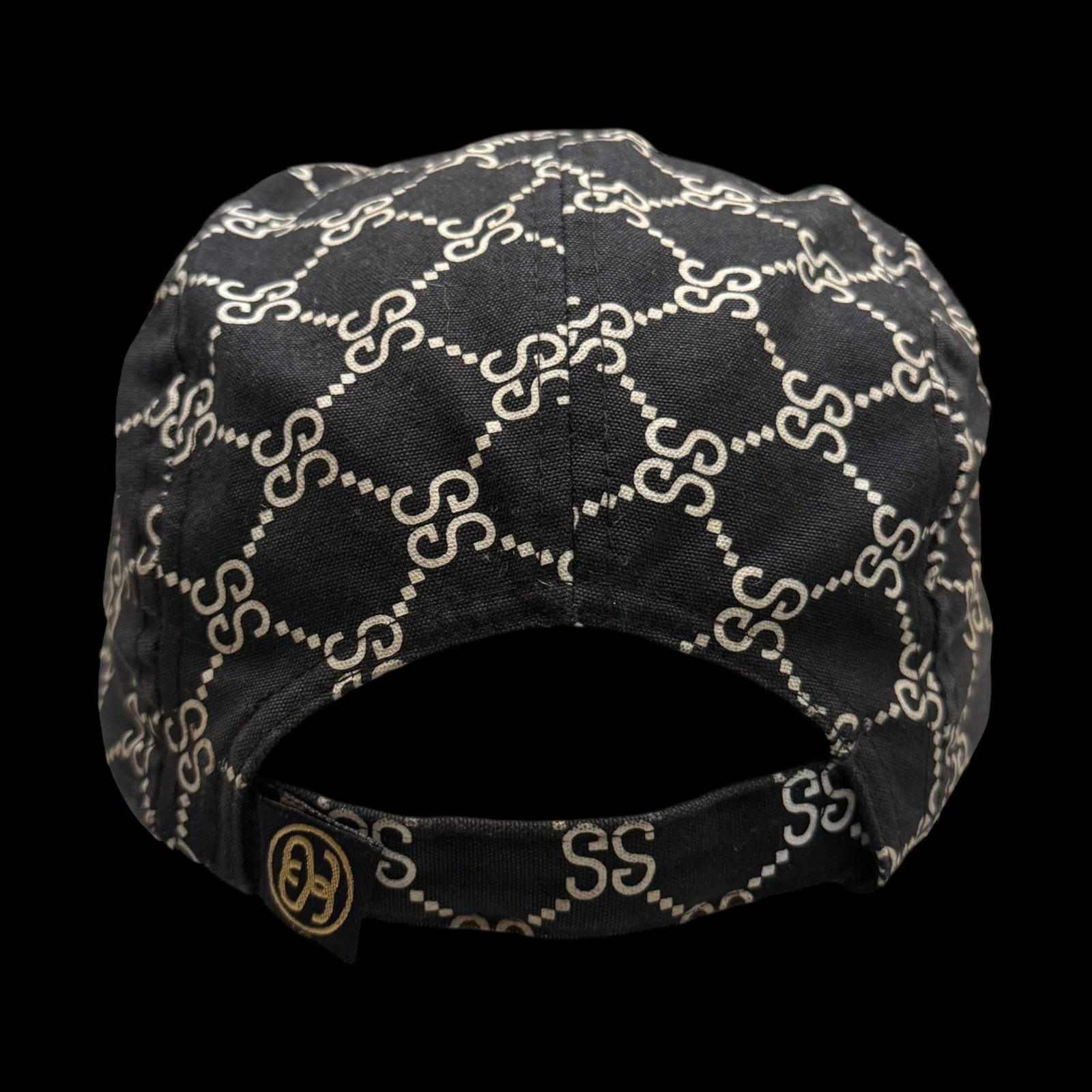 Stussy Vintage 2001 ‘Stucci’ Monogram Cap Black