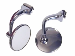4" Stainless Universal Peep Mirrors Door Edge Chrome Drip Rail CHEVROLET  CHEVY