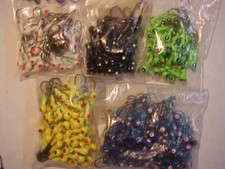 100  NEW ICE PANFISHING JIGS 1/32 OZ BLUEGILL FISHING  SIZE 6