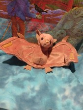 Ty Beanie Baby "BATTY" the Bat. 1996 RARE VG ORIGINAL Retired With Errors. PVC