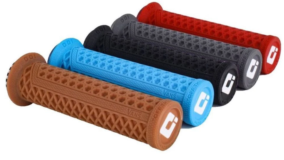 ODI Vans V2.1 Lock On Flanged Grips MTB Bike Black Red Blue Gum Graphite Purple - Image 2 of 2