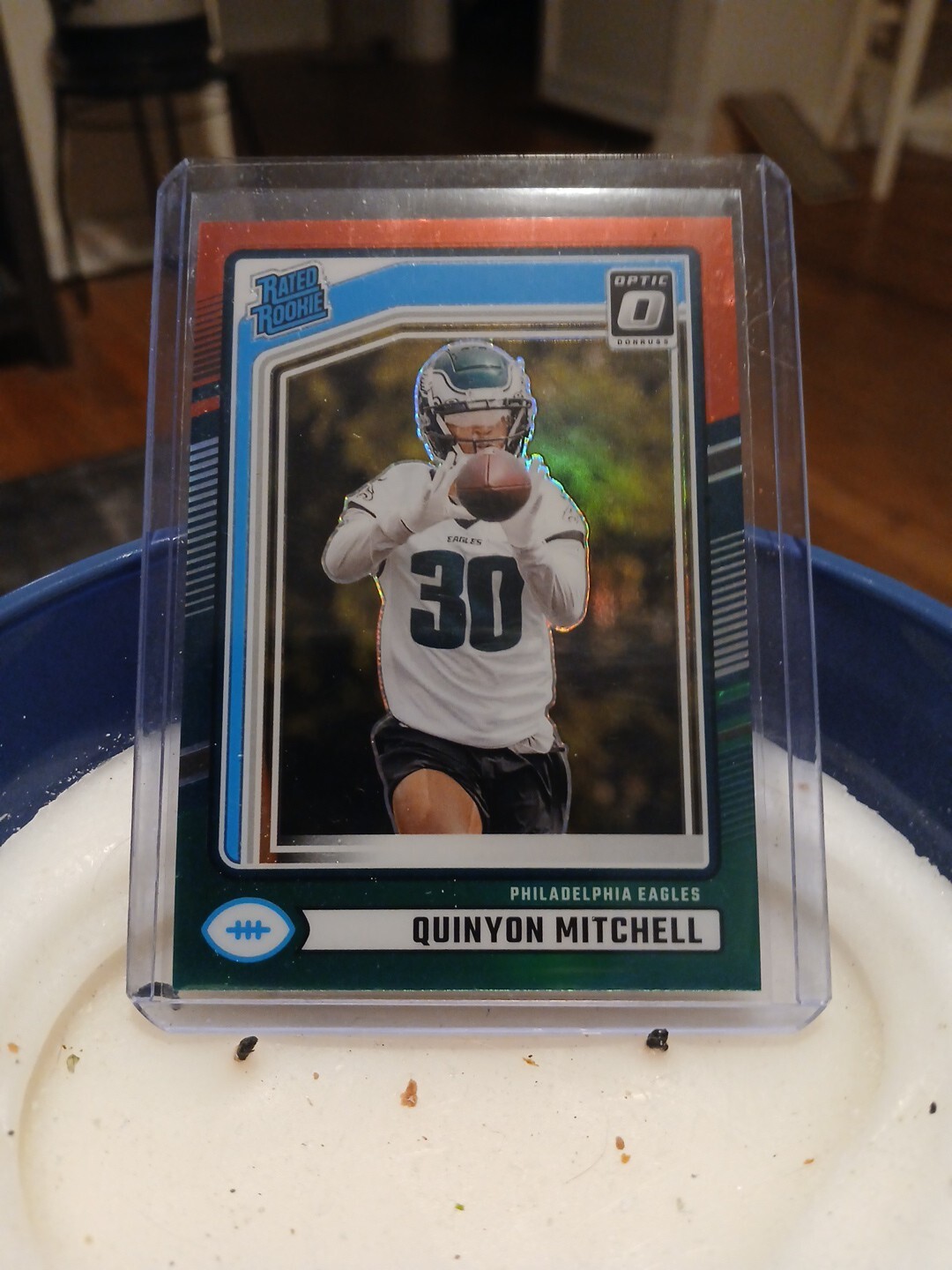 2024 Donruss Quinyon Mitchell #361 Optic Rated Rookie Preview Prizm RC Eagles