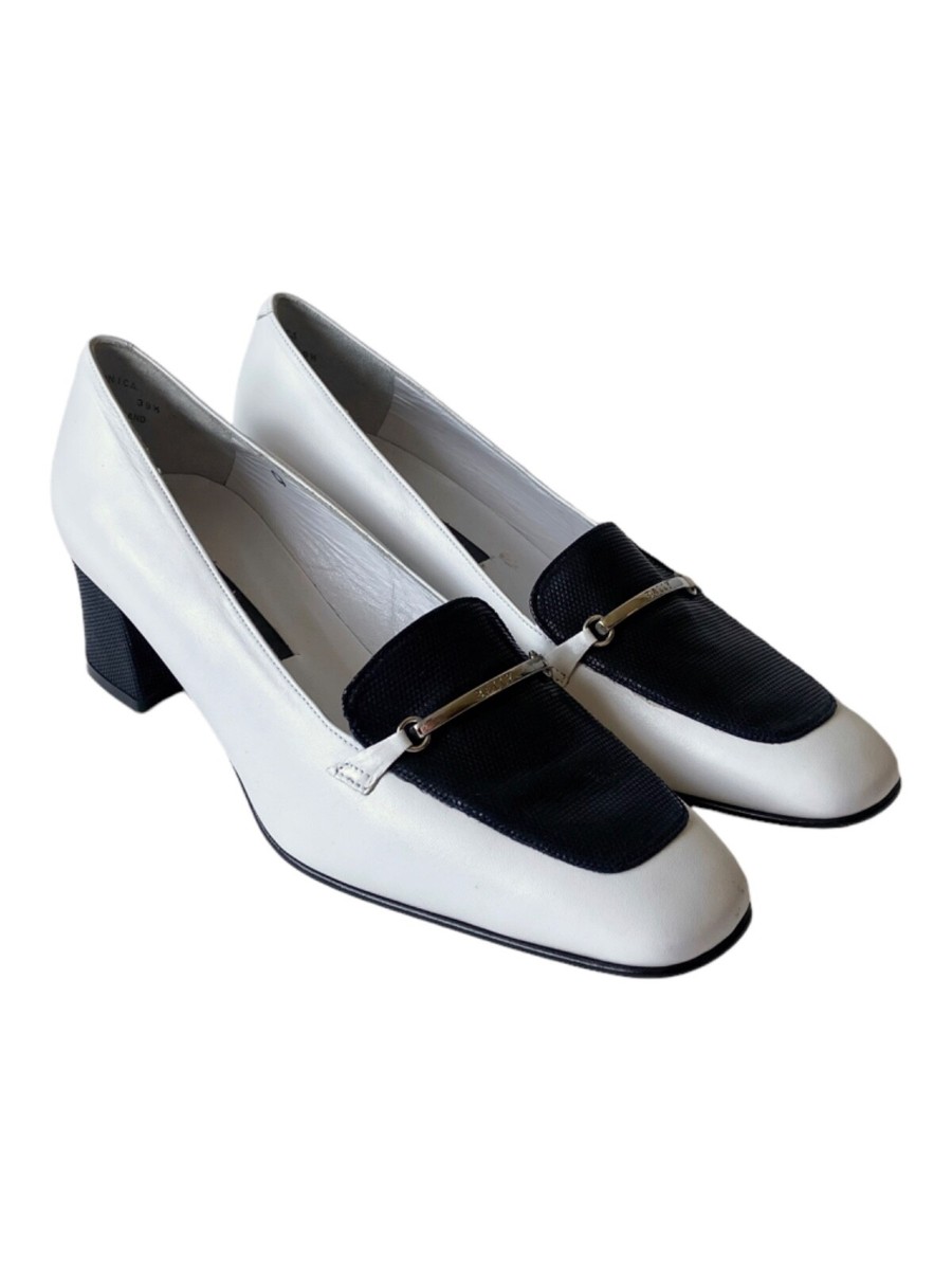 Vintage BALLY Block Heel Loafers Shoes EU39.5 | eBay display picture 1