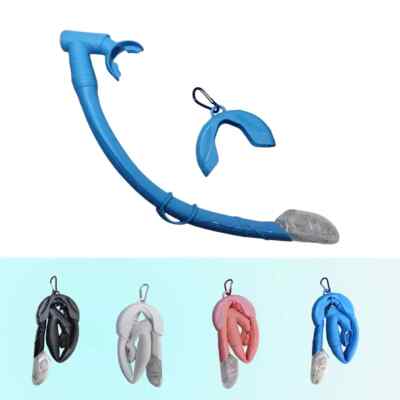 Adult Free Dive Silicone Dry Impulse Snorkel Diving Tube