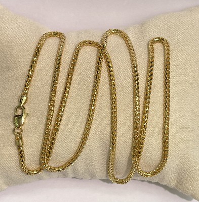 18k Solid Yellow Gold Italian Franco 