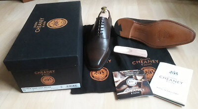 Cheaney Warwick Capped Oxford Dark Brown Calf Leather UK6.5 (inkl. Schuhspanner)