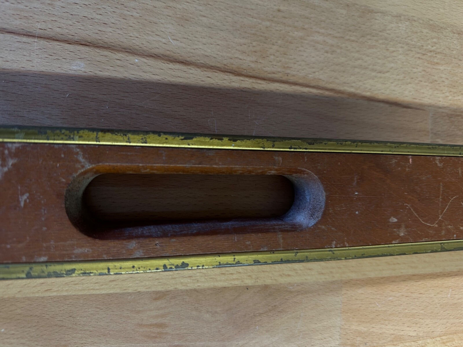 Vintage Wood Carpenter Level w/ Brass Trim 48" AMERICAN KP930309 48 eBay