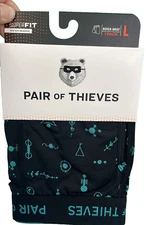 Pair of Thieves Men's Super Fit Boxer shorts -size L/Black/1 Pack SEALED