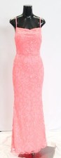 Berlinnova Women's Spaghetti Strap Mermaid Sequin Prom Dress NC3 Pink Size 2 NWT