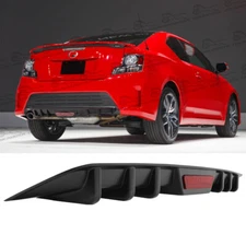 Rear Diffuser 6-Fins Bumper Lip Splitter Spoiler Wing For Scion TC 2005-2016