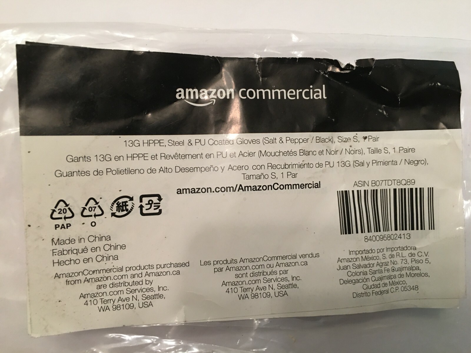Amazon Commercial 13g Hppe Cut Resistant Liner Steel Pu Coated Gloves Small For Sale Online Ebay