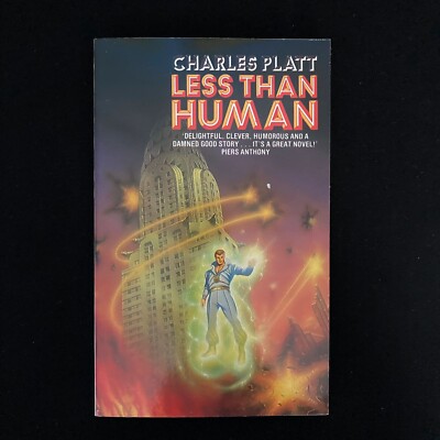 Charles Platt - Less Than Human - Grafton Paperback - 1987 Vintage Scifi