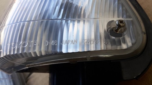 Toyota starlet EP70  1985-89 corner lights  PAIR (RH+LH)  toyota 10-46  koito 86 - Picture 2 of 4