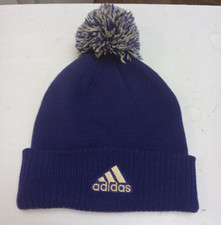 ADIDAS Washington HUSKIES Purple/White/Gold Embroidered Beanie Pom Pom No Tags