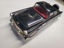 Vintage 1955 1956 1957 Ford Thunderbird Metal Friction Toy Car Fifties 10.5  