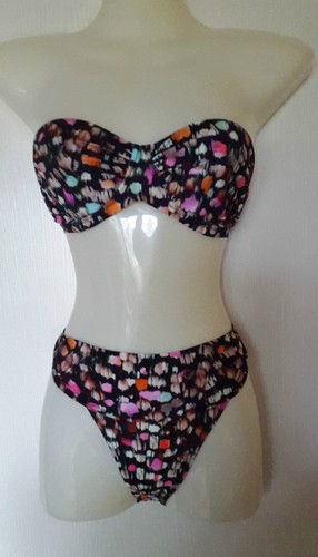 PAIN DE SUCRE MISHI BIKINI HAUT TAILLE 1 (FR80), BAS TAILLE 5 (FR46) MULTICOLORE - Picture 2 of 10