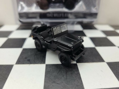 2021 GREENLIGHT 1942 WILLYS JEEP BLACK BANDIT SERIES 25 1:64 4x4 mud truck car - Picture 4 of 9