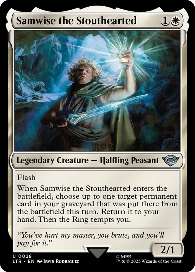 MTG Lord of the Rings *FOIL* U Samwise the Stouthearted