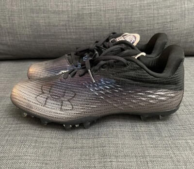 Under Armour Blur Smoke MC Womens Lacrosse Cleats Black/Purple 3025123-002 Sz 7