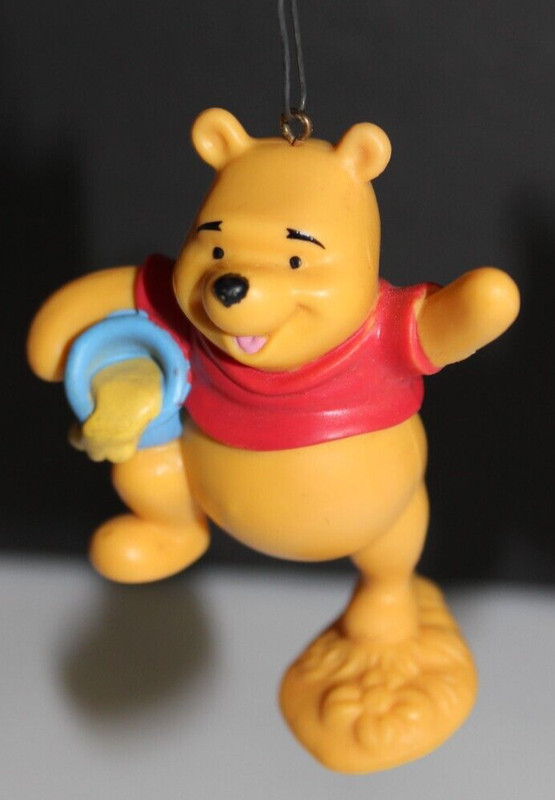 Lot Of 3 Vintage Disney Winnie the Pooh Hard Plastic 3" Figure PreOwned B37