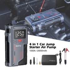 20000mAh Car Jump Starter Power Bank Air Compressor Inflator Battery Booster