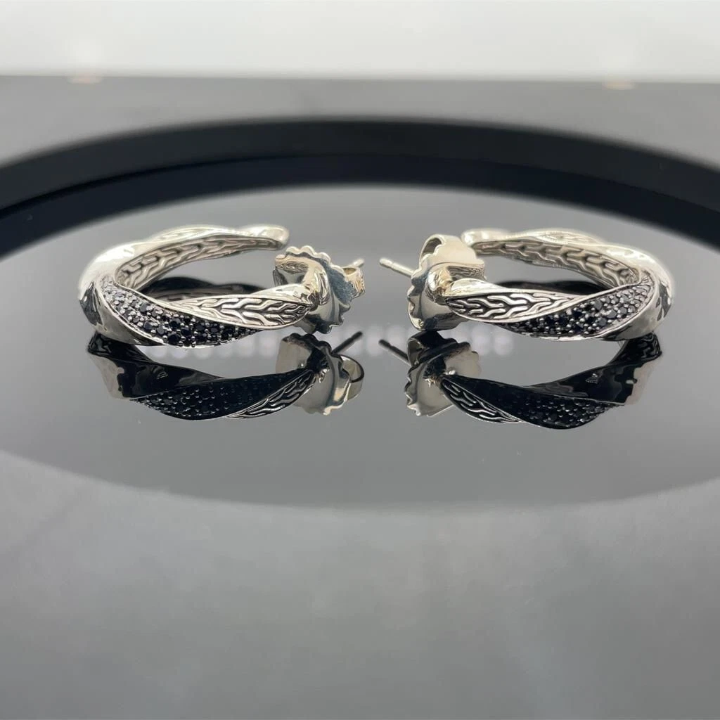 John hardy black sapphire earrings deals