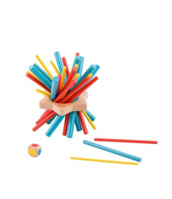 TOOKY TOY New Keep It Steady, Colorful Wooden Toy Age 3+