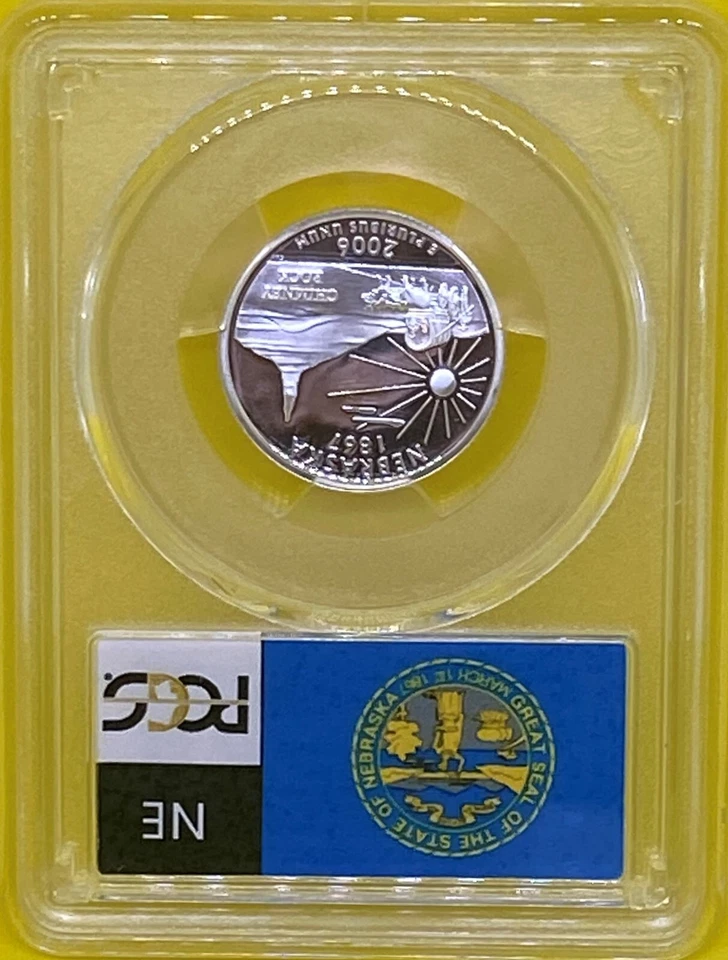 2006 S 25C Silver Nebraska Quarter PCGS PR69DCAM - Image 4 of 4