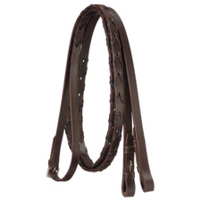 New Premium quality LEATHER ENGLISH REINS w/ Hook studs Brown or Black