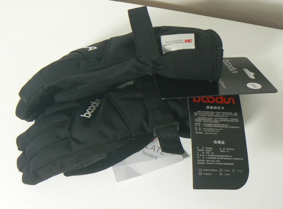 Nuevos con etiquetas Guantes Deportivos Profesionales Boodun Talla S/M 3M Thinsulate Negro Foto 3 de 4