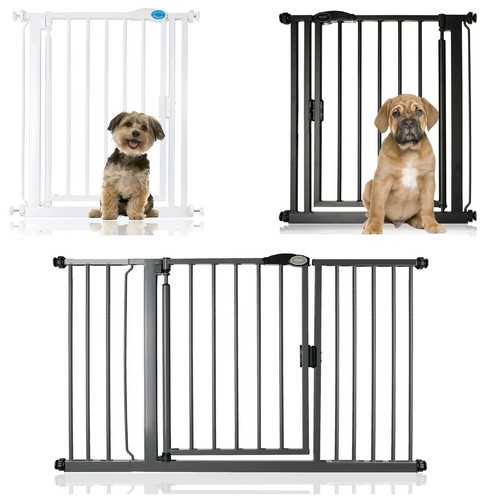 Pressure Fit Dog Gate Auto Close Pet Gate White Black Grey 61161cm Bettacare eBay