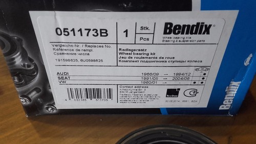 Roulement roue ARRIERE GOLF 1 2 3 polo 1 2 3 PASSAT  1 2  03674  - Bild 2 von 2