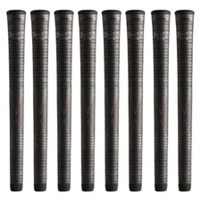 Set of 8 Winn Dri-Tac Lite Standard Size Wrap Golf Grip, Dark Gray - 5DTL-DG