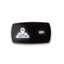 GPS - Horizontal LED Rocker Switch 5 Pin Dual Light 20A 12V ON / OFF