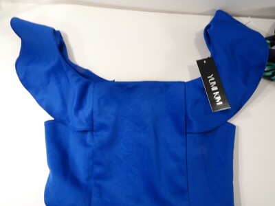 Yumi Kim Womens Flirty with Me Ruffle Dress Dodger Blue NWT 168 XS | eBay