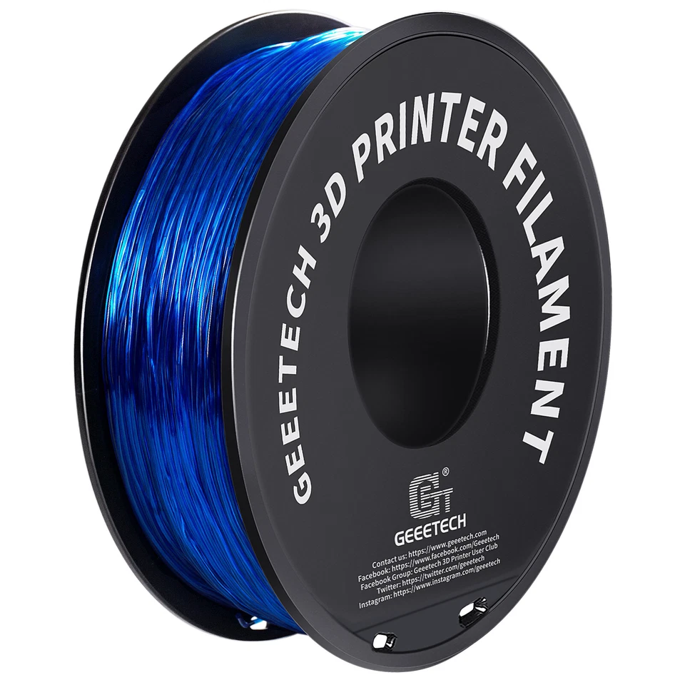 1kg/Roll GEEETECH TPU Filament Flexible Transparent 1.75mm For 3D Printer 95A US - Image 4 of 4