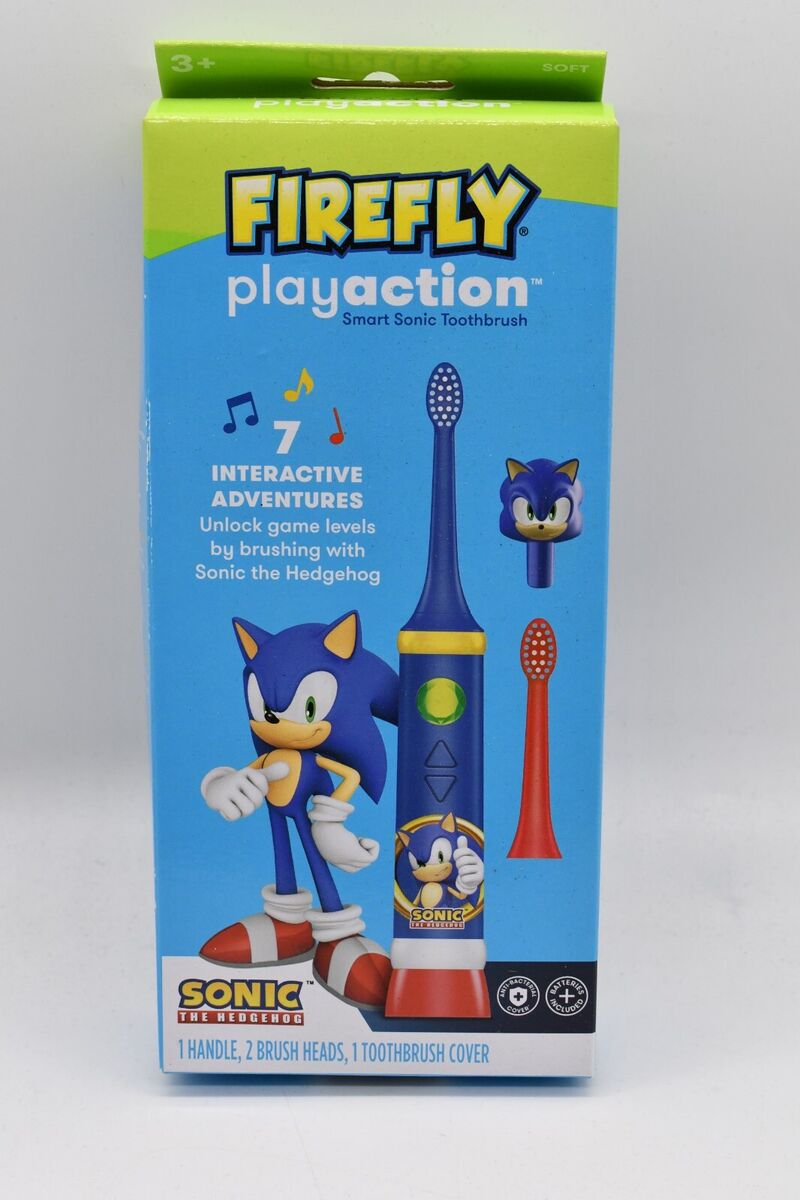 Firefly Play Action Sonic the Hedgehog Battery Powered Toothbrush Kit