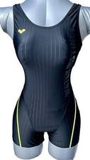Arena Korea Women Girls Swimsuit Black Training Race Water Instinct Small 85-90