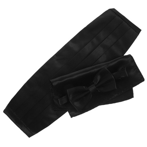 Ensemble cravate vente en gros ceinture costume cumberbund et nœud cravates pré-attachées Cummerbund pour homme de fête