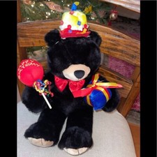 Build a bear Happy Birthday Bear black bear party bear