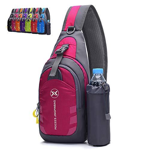 Chest Crossbody Sling Backpack Bag Travel Bike Gym Daypack for Women Men - Picture 1 of 9