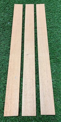 Pack of 3, Spanish Cedar Thin Stock Lumber Board Wood Blanks 1/4'' x 2'' x 12''