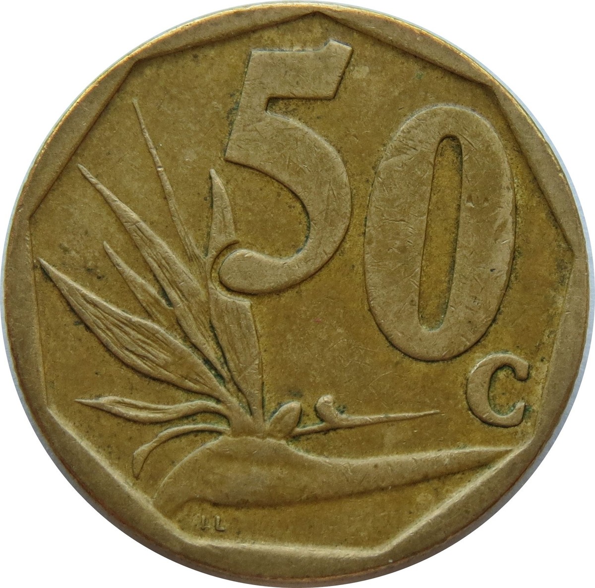 South Africa 50 Cents Zulu Legend - iNingizimu Afrika Coin KM489