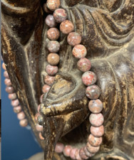 AAA Rhodonite, Gemstone, 6mm, Round, Smooth, Polished, Beads, 16"