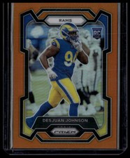 2023 Panini Prizm #356 Desjuan Johnson Orange Rookie Card RC #/249