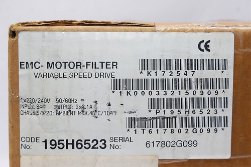 Filtro de motor DANFOSS 195H6523 EMC - Imagen 3 de 8