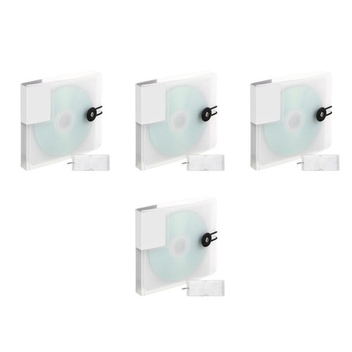 4 Count CD -Broschüre Reisen DVD-Organizer CD-Aufbewahrungshalter - Afbeelding 11 van 12